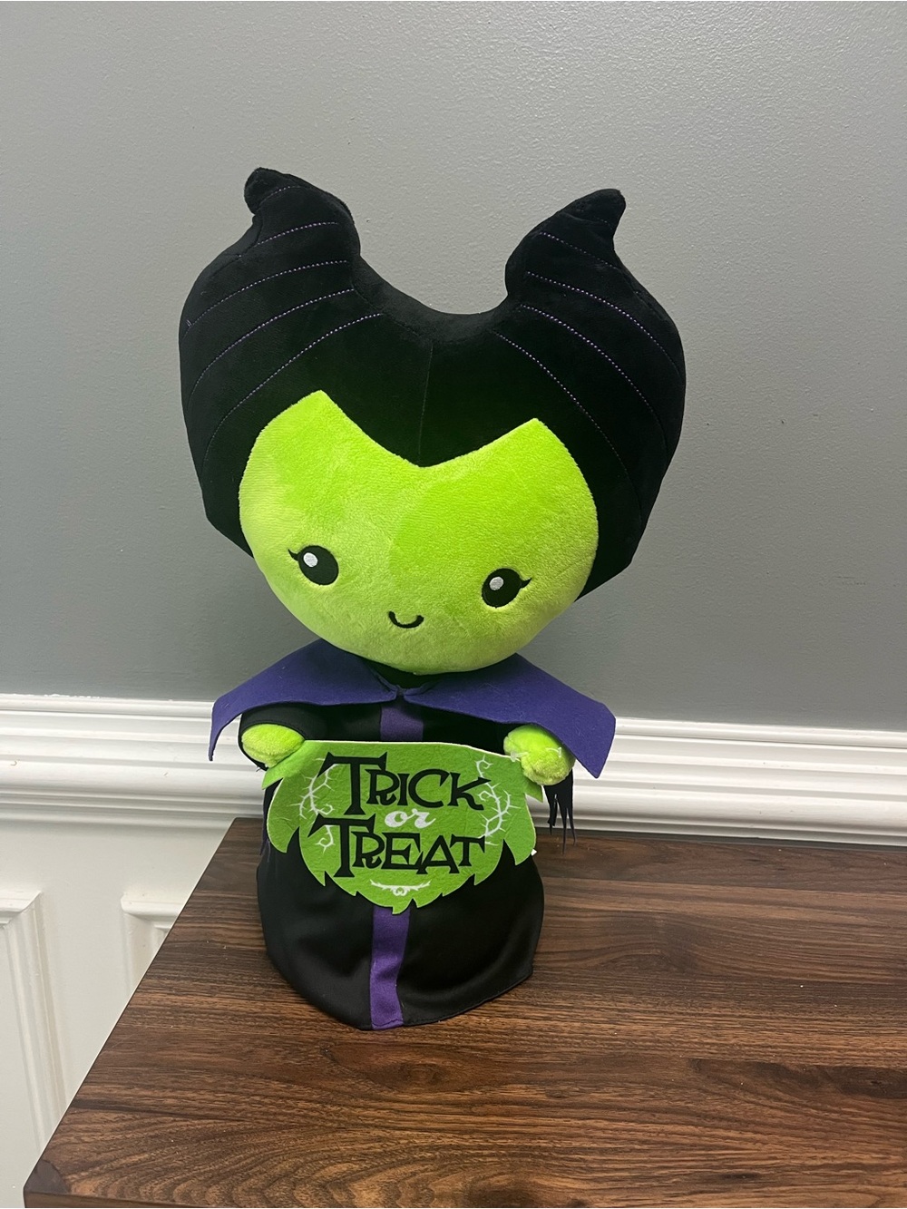 Green & Black Halloween Plush Toy Trick or Treat Doll